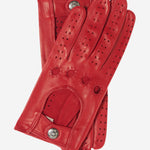 CD4010 (red) - Women's Italian Leather Driving Gloves - Leather Gloves Online - Luxury Leather Gloves - 1