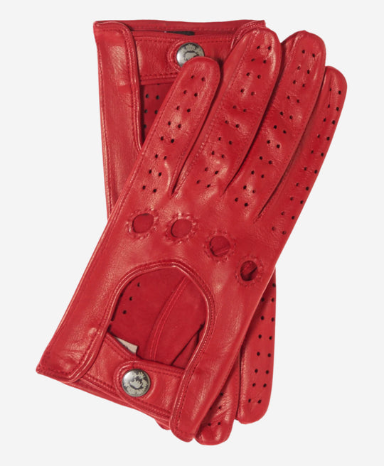 CD4010 (red) - Women’s Italian leather driving gloves