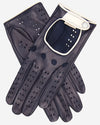 CD4134 (navy) - Women's Italian Lambskin Driving Gloves - Leather Gloves Online - Luxury Leather Gloves - 2