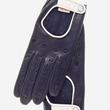 CD4134 (navy) - Women's Italian Lambskin Driving Gloves - Leather Gloves Online - Luxury Leather Gloves - 1