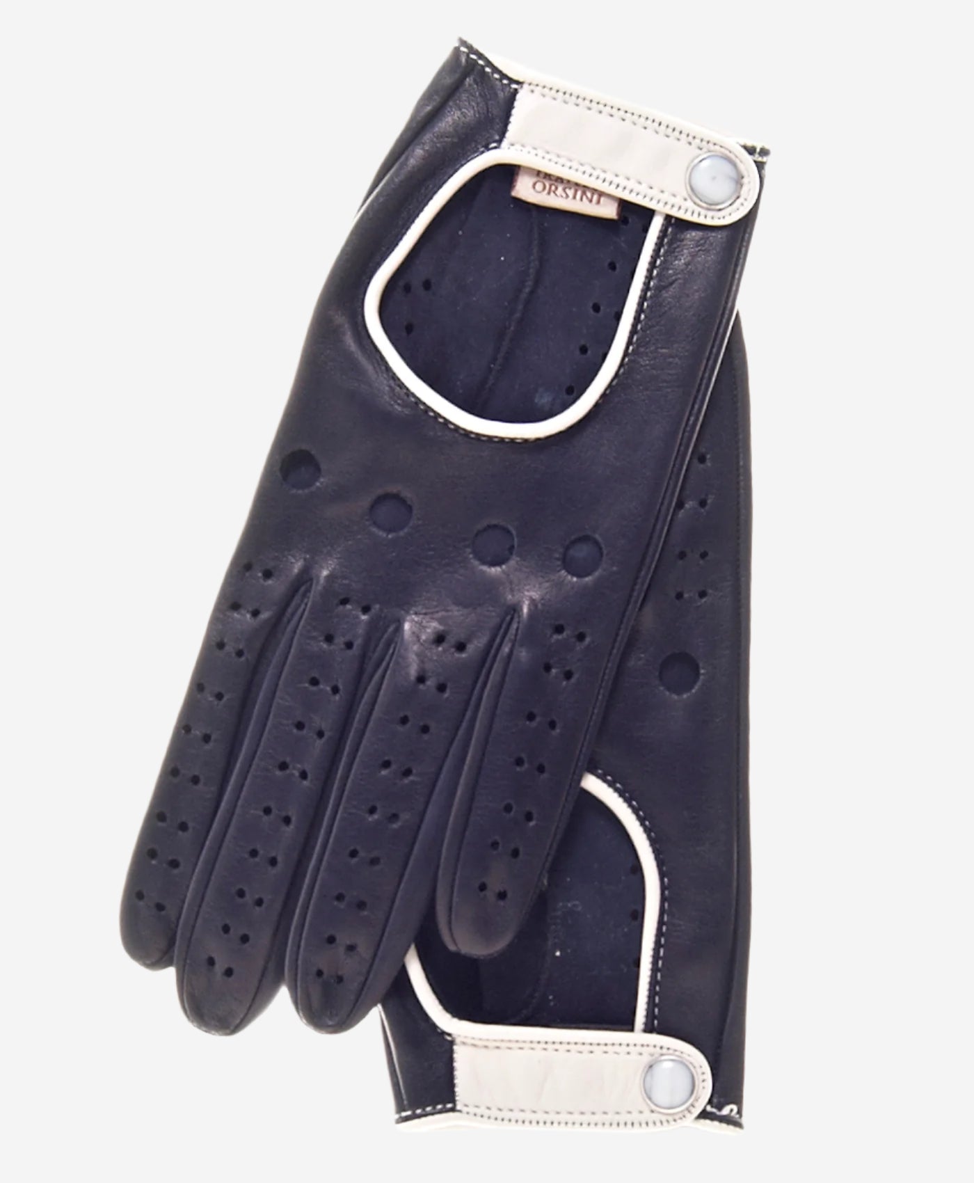 CD4134 (navy) - Women's Italian Lambskin Driving Gloves - Leather Gloves Online - Luxury Leather Gloves - 1