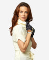 CD4134 (navy) - Women's Italian Lambskin Driving Gloves - Leather Gloves Online - Luxury Leather Gloves - 4
