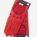 CD4134 (red) - Women's Italian Lambskin Driving Gloves - Leather Gloves Online - Luxury Leather Gloves - 2