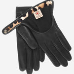CD4136 (black) - Women's Italian Cashmere Lined Leather Driving Gloves - Leather Gloves Online - Luxury Leather Gloves - 2