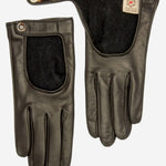 CD4136 (black) - Women's Italian Cashmere Lined Leather Driving Gloves - Leather Gloves Online - Luxury Leather Gloves - 3