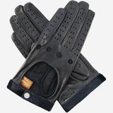 CD4201 (black) - Women's Elegant Italian Lambskin Driving Gloves - Leather Gloves Online - Luxury Leather Gloves - 1