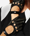 CD4201 (black) - Women's Elegant Italian Lambskin Driving Gloves - Leather Gloves Online - Luxury Leather Gloves - 3