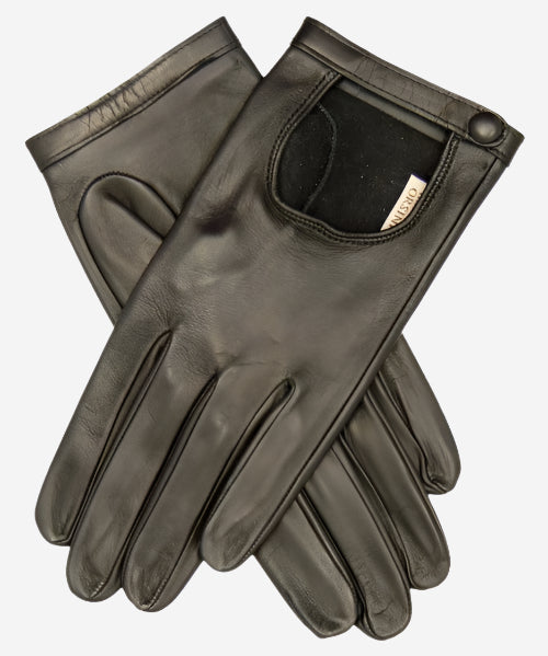 CD4244 (black) - Women's Classico Italian Lambskin Driving Gloves - Leather Gloves Online - Luxury Leather Gloves - 1