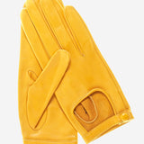 CD4244 (goldenrod) - Women's Classico Italian Lambskin Driving Gloves - Leather Gloves Online - Luxury Leather Gloves - 1