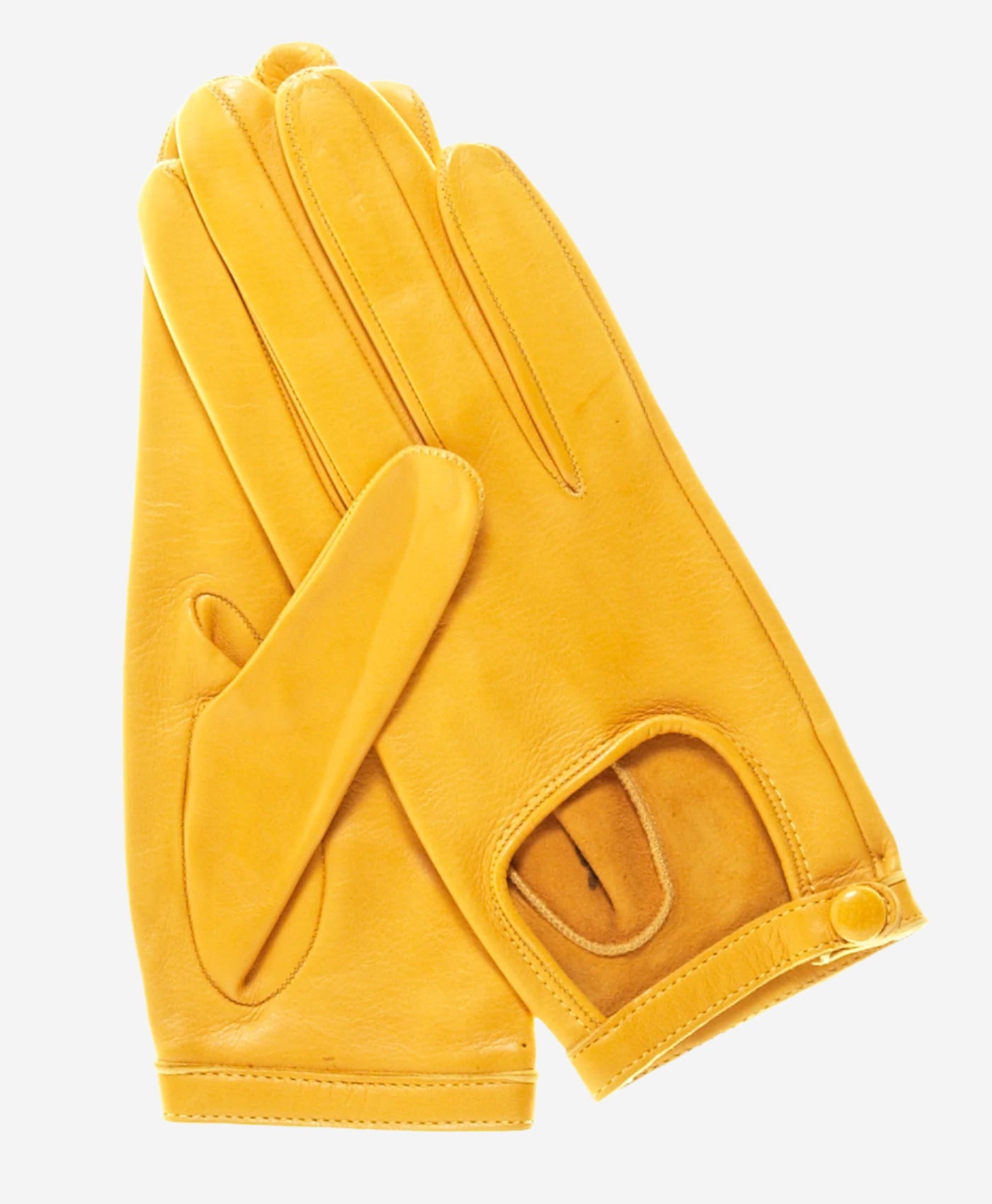 CD4244 (goldenrod) - Women's Classico Italian Lambskin Driving Gloves - Leather Gloves Online - Luxury Leather Gloves - 1