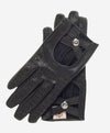 CD4378 (black) - Women's Sporty Italian Leather Driving Gloves - Leather Gloves Online - Luxury Leather Gloves - 1