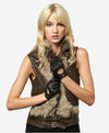 CD4378 (black) - Women's Sporty Italian Leather Driving Gloves - Leather Gloves Online - Luxury Leather Gloves - 2