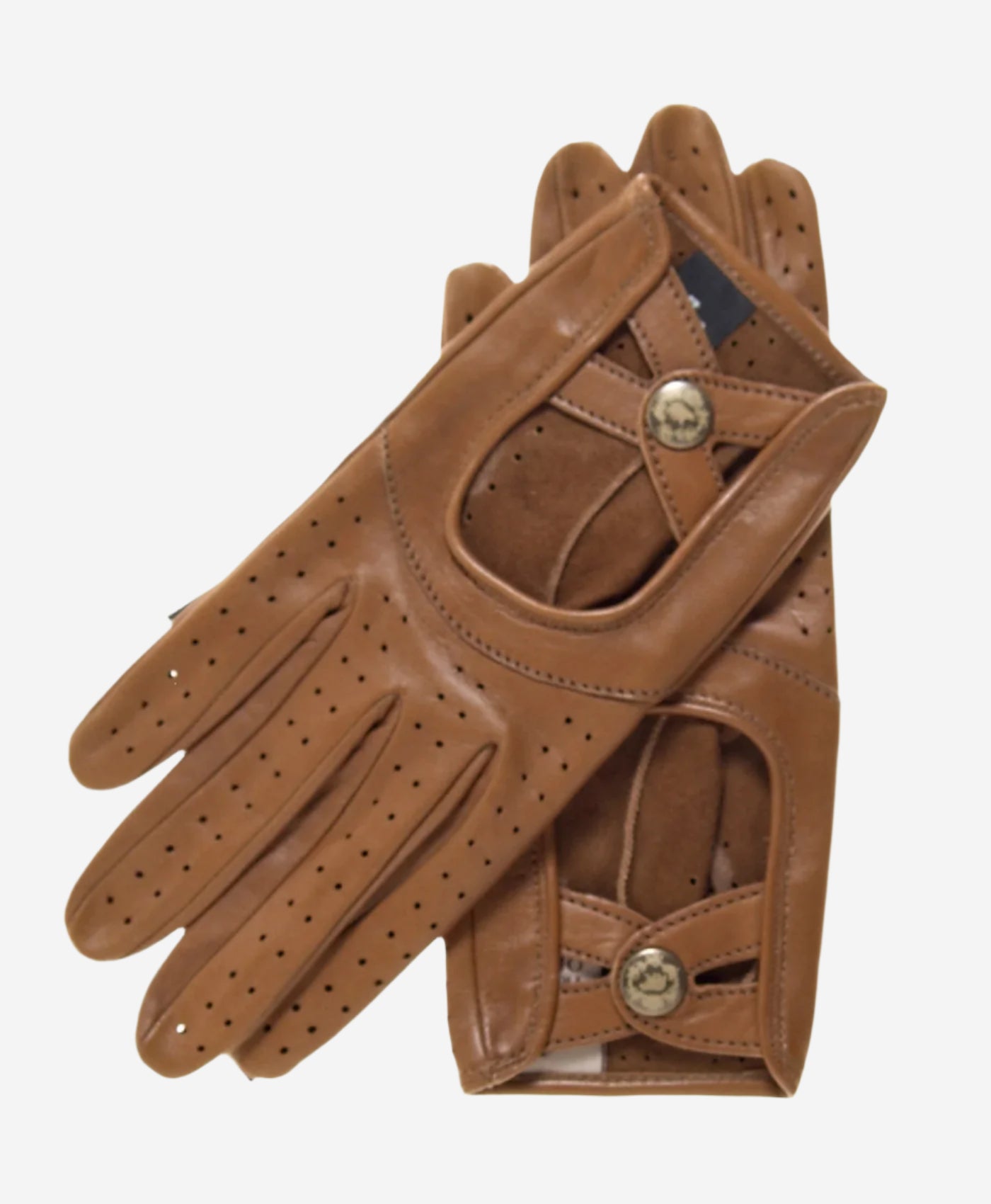 CD4378 (saddle) - Women's Sporty Italian Leather Driving Gloves - Leather Gloves Online - Luxury Leather Gloves - 1