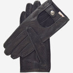 CD4466 (black) - Women's Ventilated Leather Driving Gloves - Leather Gloves Online - Luxury Leather Gloves - 1