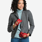 CD4466 (red) - Women's Ventilated Leather Driving Gloves - Leather Gloves Online - Luxury Leather Gloves - 2