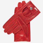 CD4466 (red) - Women's Ventilated Leather Driving Gloves - Leather Gloves Online - Luxury Leather Gloves - 1