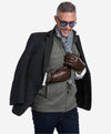 CL3103 (brown) - Men's Handsewn Lamb Shearling Winter Leather Gloves - Leather Gloves Online - Luxury Leather Gloves - 4