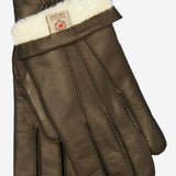 CL3103 (brown) - Men's Handsewn Lamb Shearling Winter Leather Gloves - Leather Gloves Online - Luxury Leather Gloves - 3