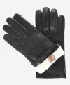 CR3001 (black) - Men's Italian Rabbit Fur Gloves - Leather Gloves Online - Luxury Leather Gloves - 1