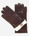 CR3001 (brown) - Men's Italian Rabbit Fur Gloves - Leather Gloves Online - Luxury Leather Gloves - 1