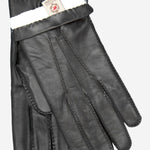 CR3103 (black) - Men's Handsewn Rabbit Fur Gloves - Leather Gloves Online - Luxury Leather Gloves - 2