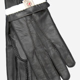 CR3103 (black) - Men's Handsewn Rabbit Fur Gloves - Leather Gloves Online - Luxury Leather Gloves - 2