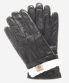 CR3103 (black) - Men's Handsewn Rabbit Fur Gloves - Leather Gloves Online - Luxury Leather Gloves - 1