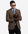 CR3103 (brown) - Men's Handsewn Rabbit Fur Gloves - Leather Gloves Online - Luxury Leather Gloves - 4