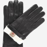 CR3302 (black) - Men's Cadet Italian Rabbit Fur Gloves with Shorter Fingers - Leather Gloves Online - Luxury Leather Gloves - 1