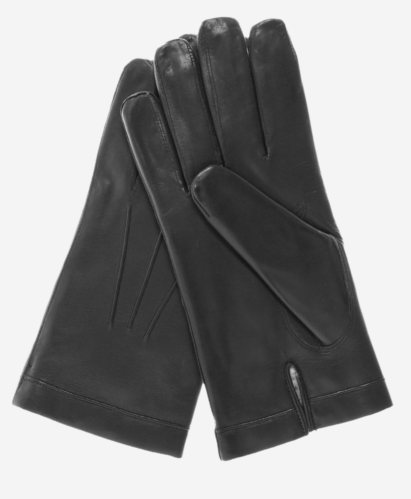 CR3303 (black) - Men's Italian Rabbit Fur Gloves with Longer Fingers - Leather Gloves Online - Luxury Leather Gloves - 1