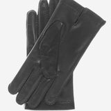 CS1003 (black) - Men's Handsewn Italian Silk Lined Leather Gloves