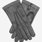 CS1003 (black) - Men's Handsewn Italian Silk Lined Leather Gloves - Leather Gloves Online - Luxury Leather Gloves - 1