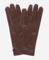 CS1003 (brown) - Men's Handsewn Italian Silk Lined Leather Gloves - Leather Gloves Online - Luxury Leather Gloves - 1