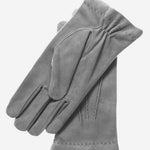 CS3117 (grey) - Men's Italian Silk Lined Suede Formal and Dress Leather Gloves - Leather Gloves Online - Luxury Leather Gloves - 1