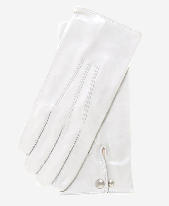 CS3420 (white) - Men's Italian formal leather gloves