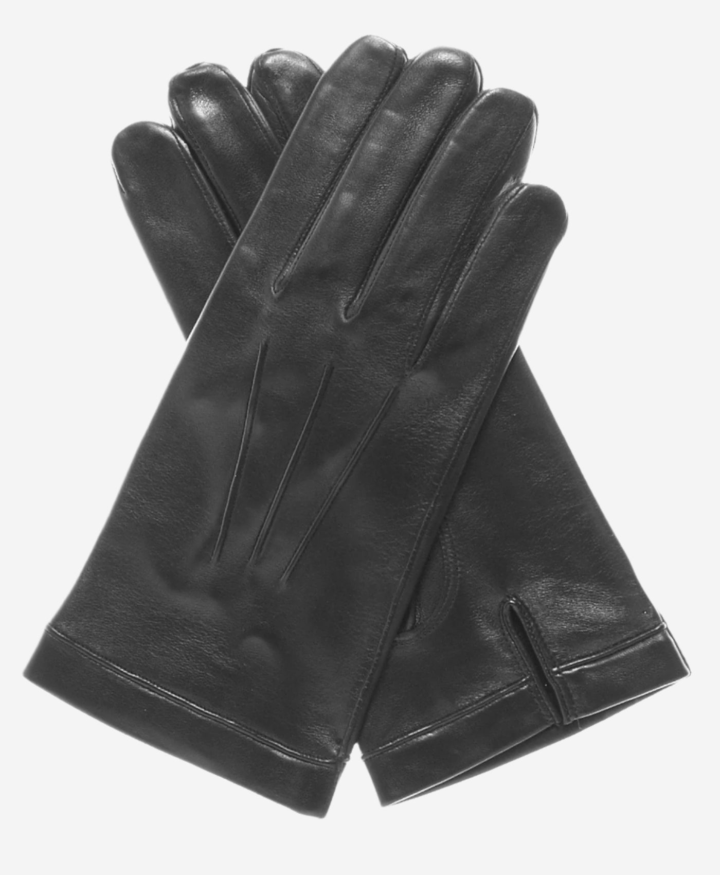 CS3550 (black) - Men's Italian Silk Lined Lambskin Leather Gloves - Leather Gloves Online - Luxury Leather Gloves - 2