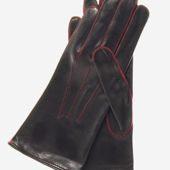 CS4175 (black/red) - Leather Gloves Online - Luxury Leather Gloves - 2
