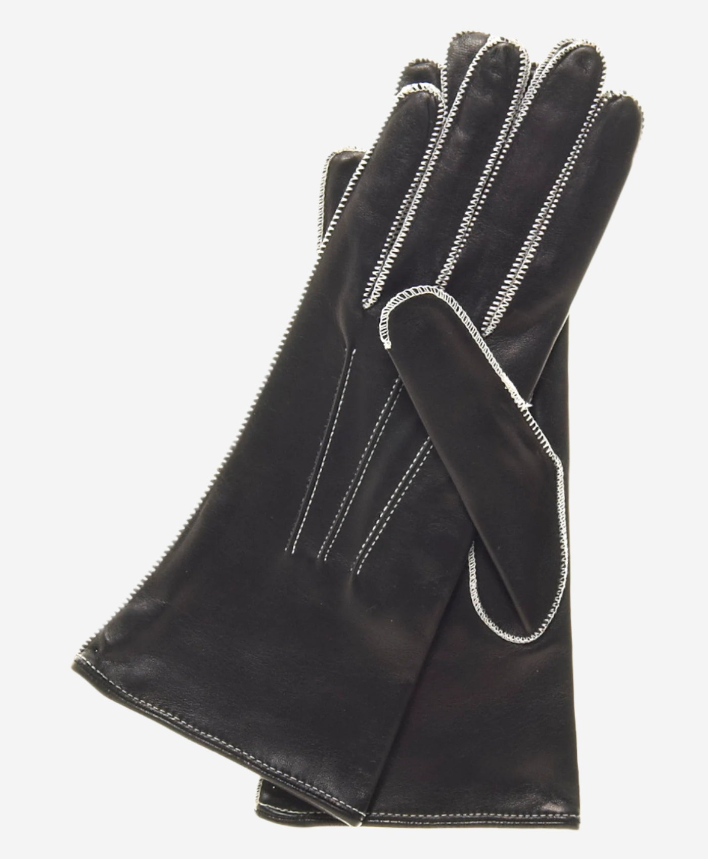 CS4175 (black/white) - Leather Gloves Online - Luxury Leather Gloves - 2