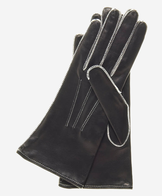 CS4175 (black/white) - Leather Gloves Online - Luxury Leather Gloves - 2