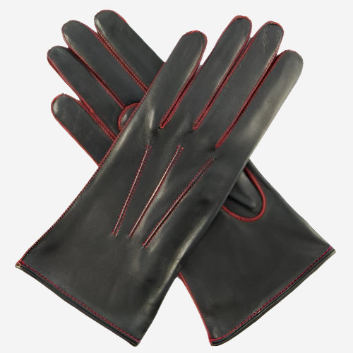 CS4175 (black/red) - Leather Gloves Online - Luxury Leather Gloves - 1
