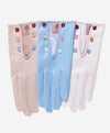 CS4312 (harbor) - Women's Italian Silk Lined Gloves with Buttons