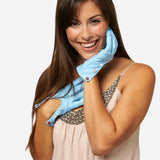 CS4312 (harbor) - Women's Italian Silk Lined Gloves with Buttons - Leather Gloves Online - Luxury Leather Gloves - 2