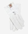 CS4362 (ivory) - Women's Italian Silk Lined Gloves with Center Button - Leather Gloves Online - Luxury Leather Gloves - 1