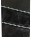 CS4628 (black) - Women's Italian Leather Gloves with Italian Silk lining and Swarovski Crystal Trim