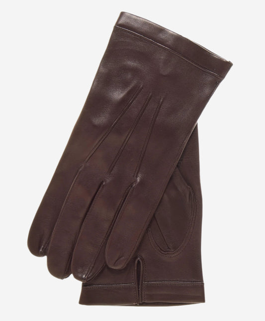 CU1001 (brown) - Men's Italian Unlined Leather Gloves- Leather Gloves Online - Luxury Leather Gloves - 2