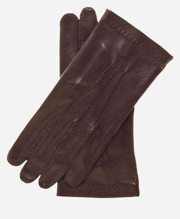 CU1003 (brown) - Men's Handsewn Italian Unlined Leather Gloves- Leather Gloves Online - Luxury Leather Gloves - 1