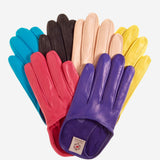 CU4303 (black) - Women's Short Italian Leather Gloves