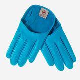 CU4303 (aqua) - Women's Short Italian Leather Gloves- Leather Gloves Online - Luxury Leather Gloves - 1