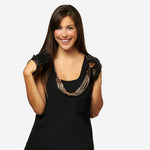 CU4303 (black) - Women's Short Italian Leather Gloves- Leather Gloves Online - Luxury Leather Gloves - 2