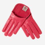CU4303 (coral) - Women's Short Italian Leather Gloves- Leather Gloves Online - Luxury Leather Gloves - 1